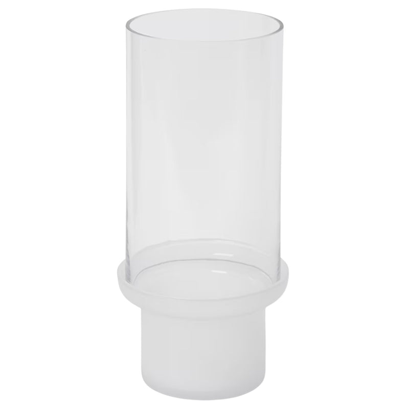 Hondo Candleholder 22cm - Clear/White