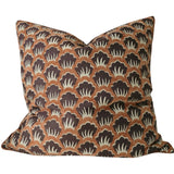Scallop Cushion 55cm - Rust/Brown