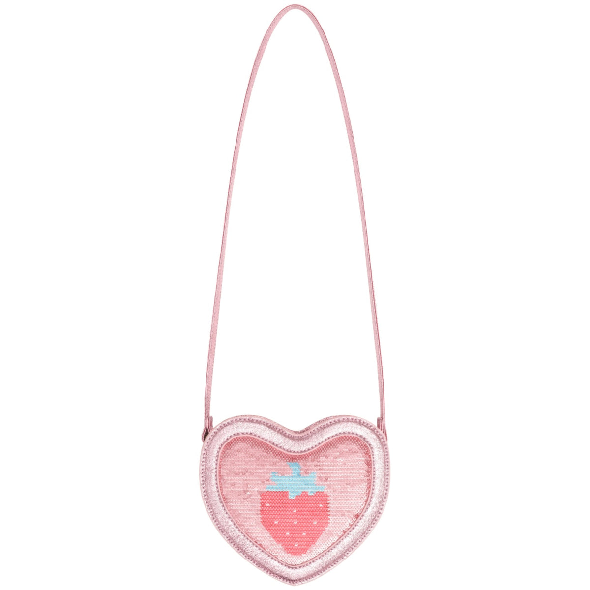 Strawberry Sequin Heart Bag