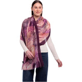 Aura Foliage Scarf - Amethyst