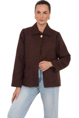 Jonni Boucle Jacket - Chocolate
