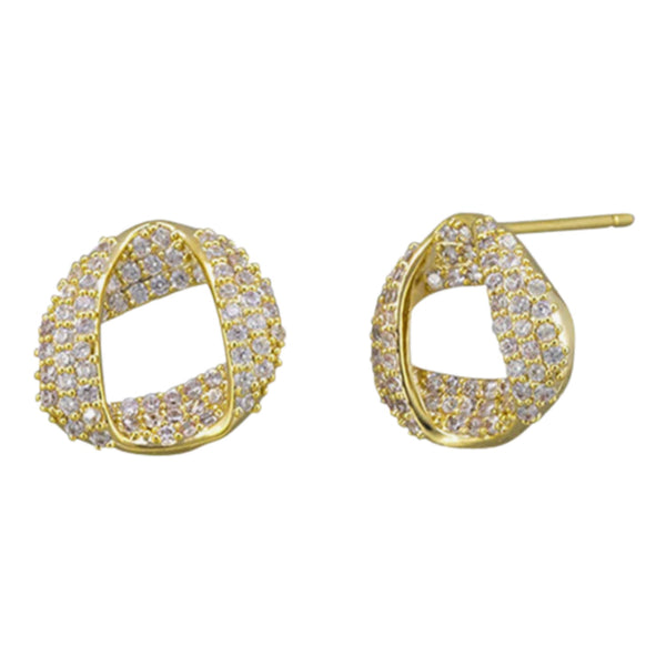 Tyra Stud Earrings - Gold