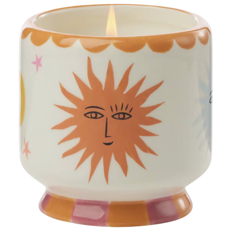 Sun Ceramic Candle - Orange Blosson