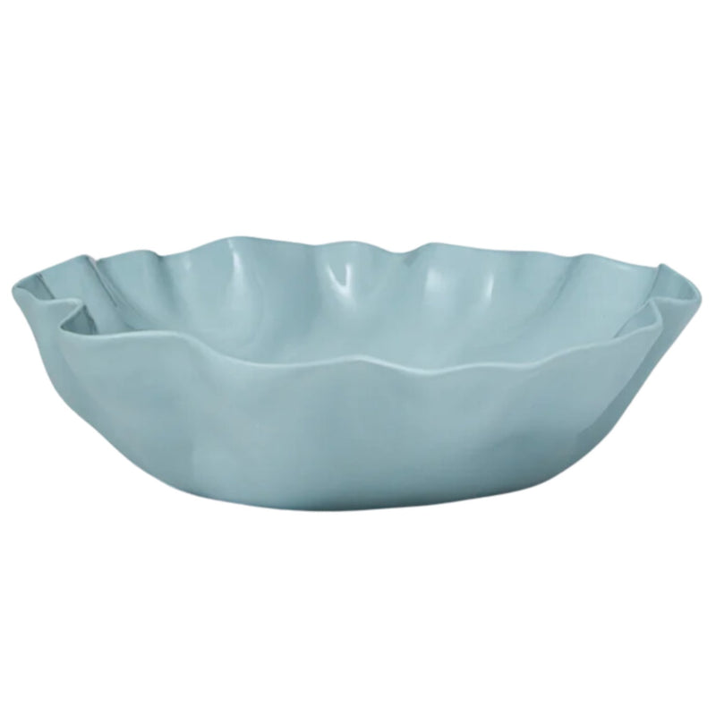 Ruffle Bowl Light Blue - Large