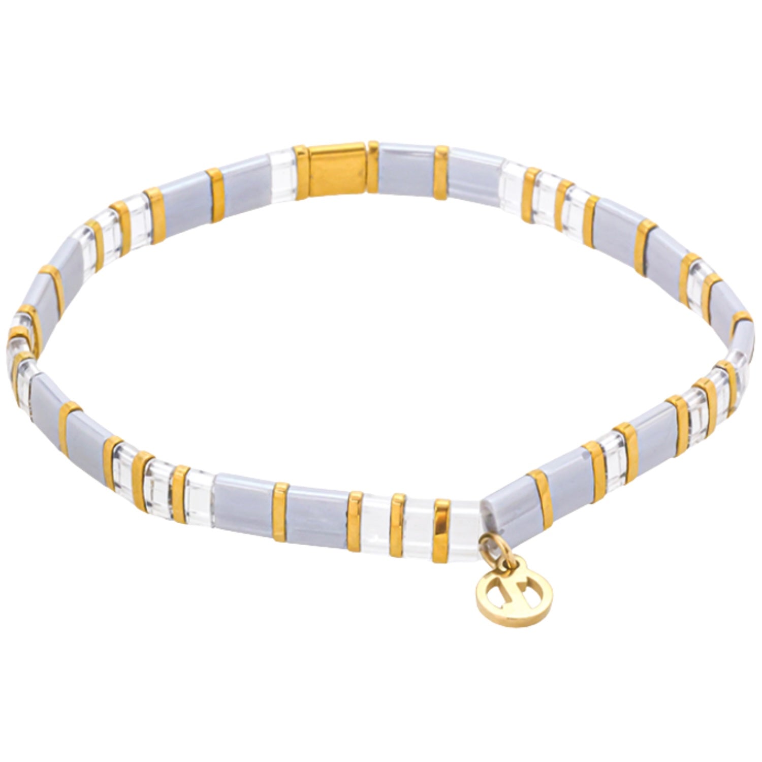 Tile Bracelet - Mist/Gold