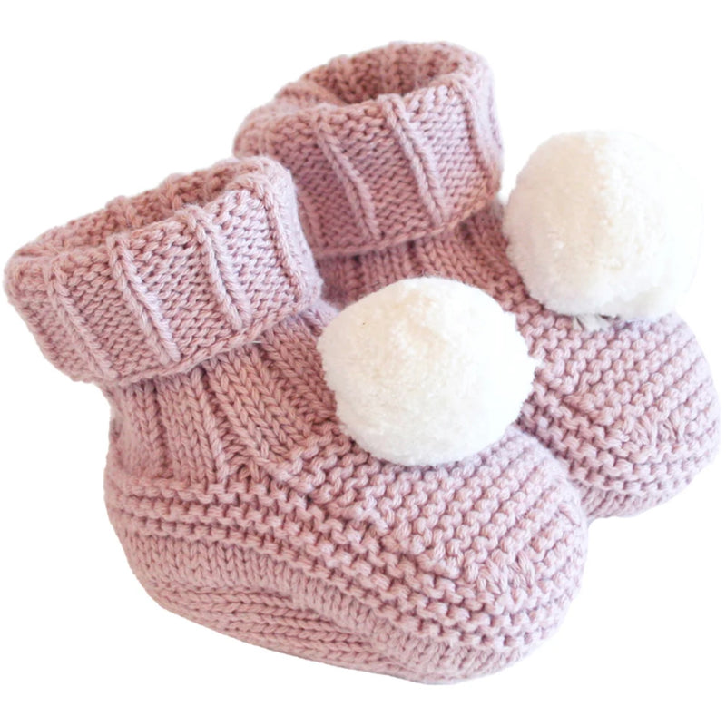 Pom Pom Baby Socks - Petal