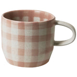 Cat's Pjs Mug - Terracotta Check