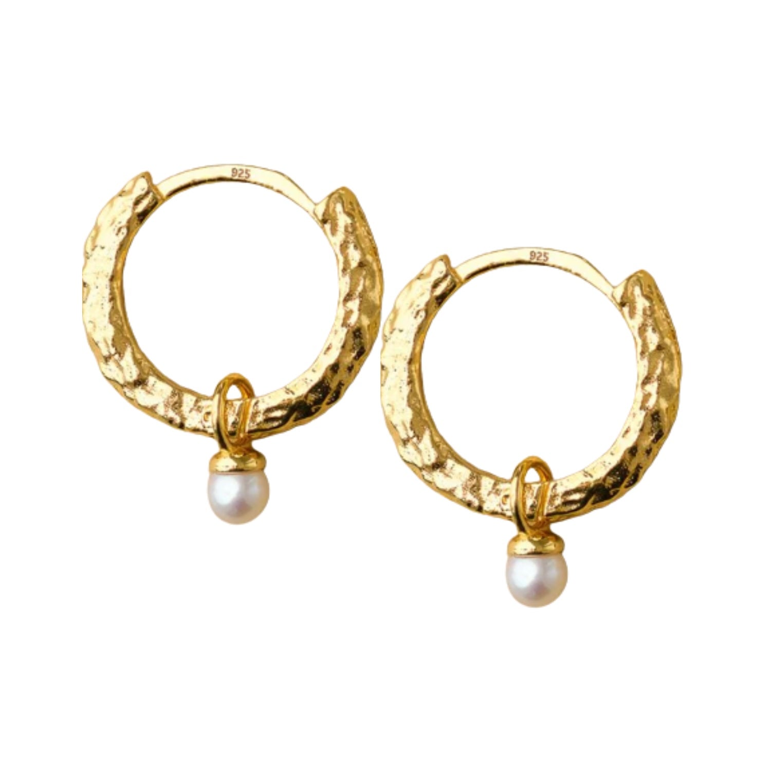 Solene Earrings - Gold/Pearl