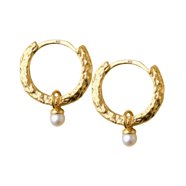 Solene Earrings - Gold/Pearl