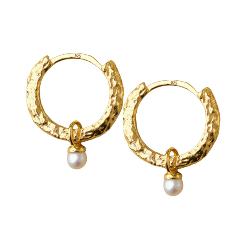 Solene Earrings - Gold/Pearl