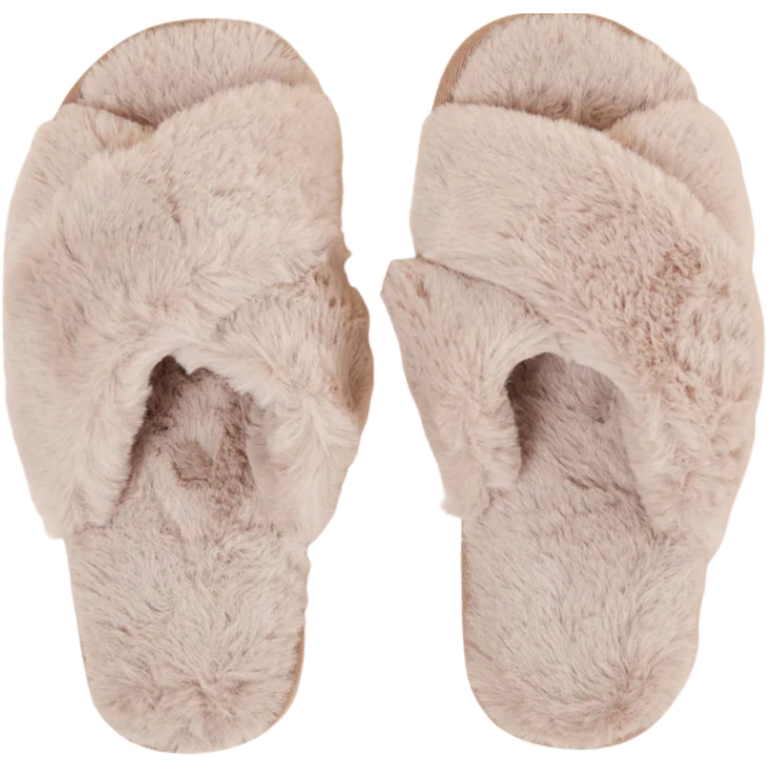 Milan Plush Slipper - Beige
