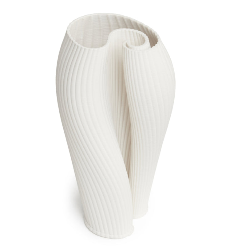 Ruby White Vase 33cm