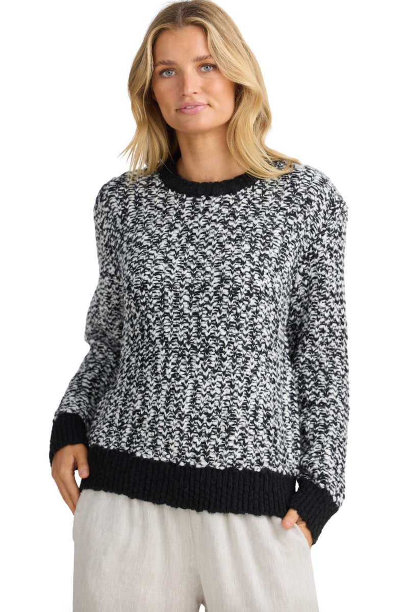 Twain Knit - Black/White