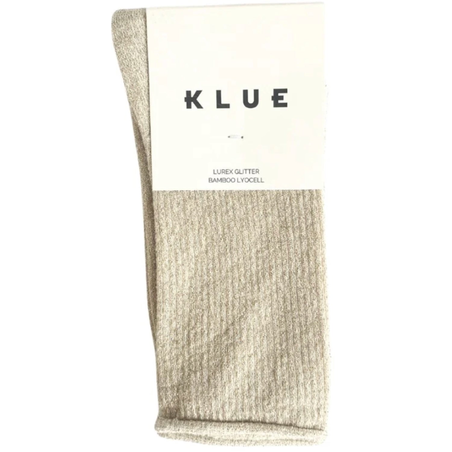 Glitter Lurex Socks - Beige