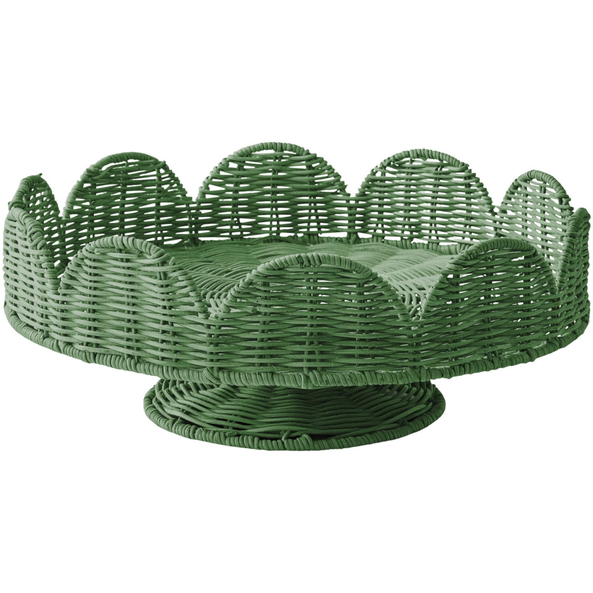 Serena Scallop Pedestal -Green