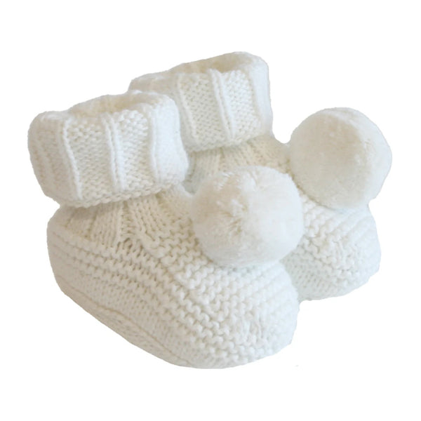 Pom Pom Baby Socks - Ivory