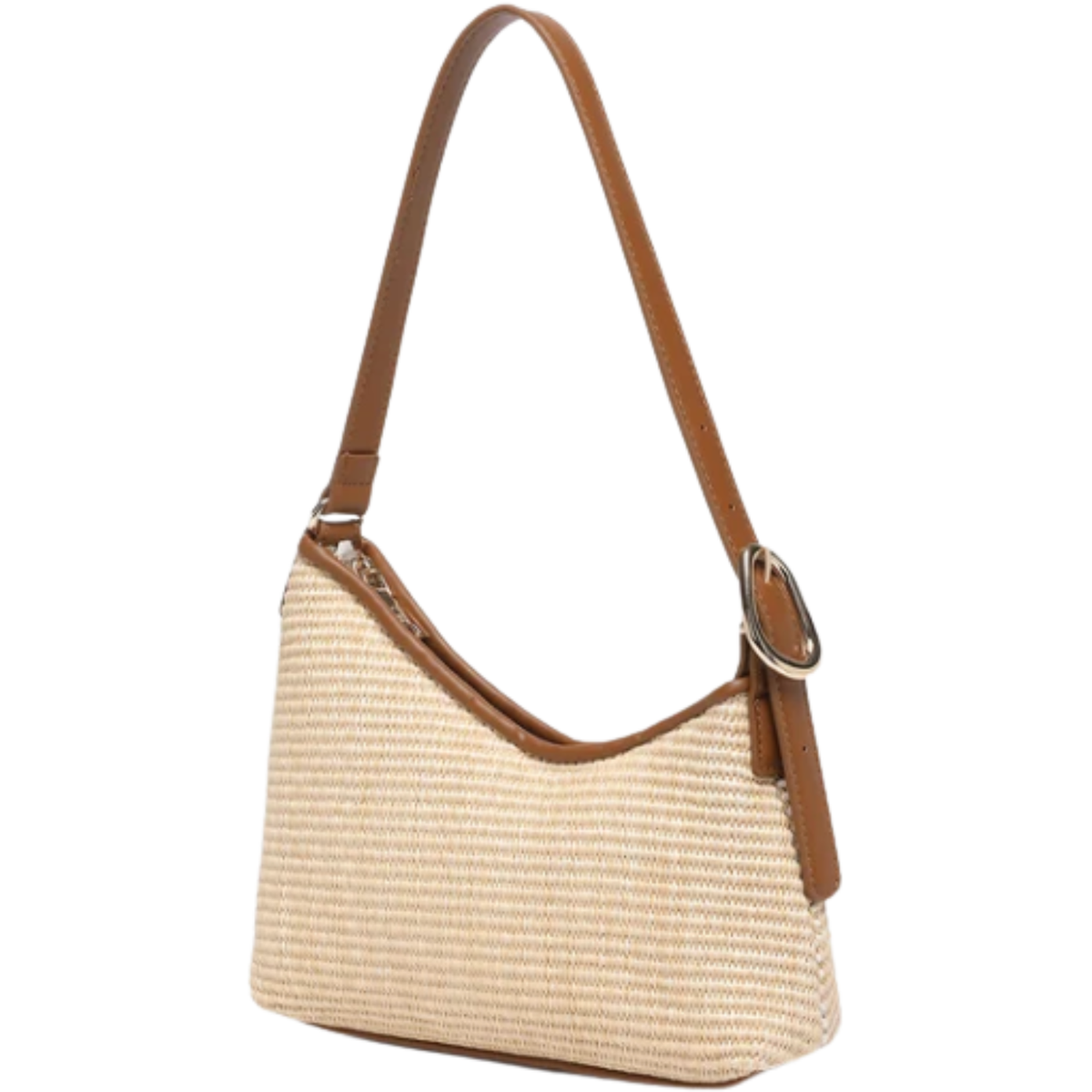 Amelia Shoulder Bag - Raffia/Tan