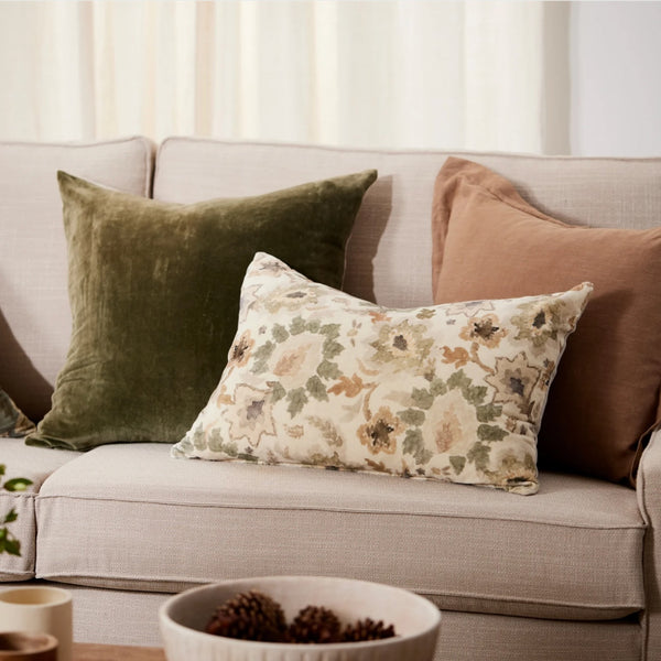 Griffith 40x60 Cushion - Taupe/Olive