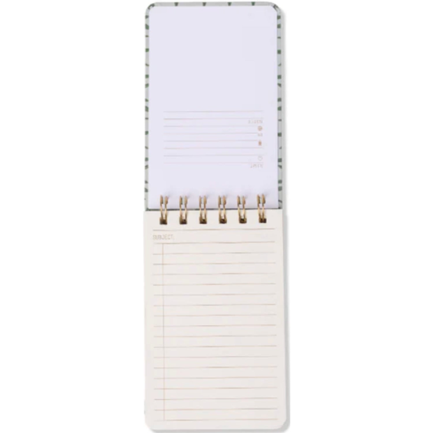 Twin Wire Notepad - Green Vine