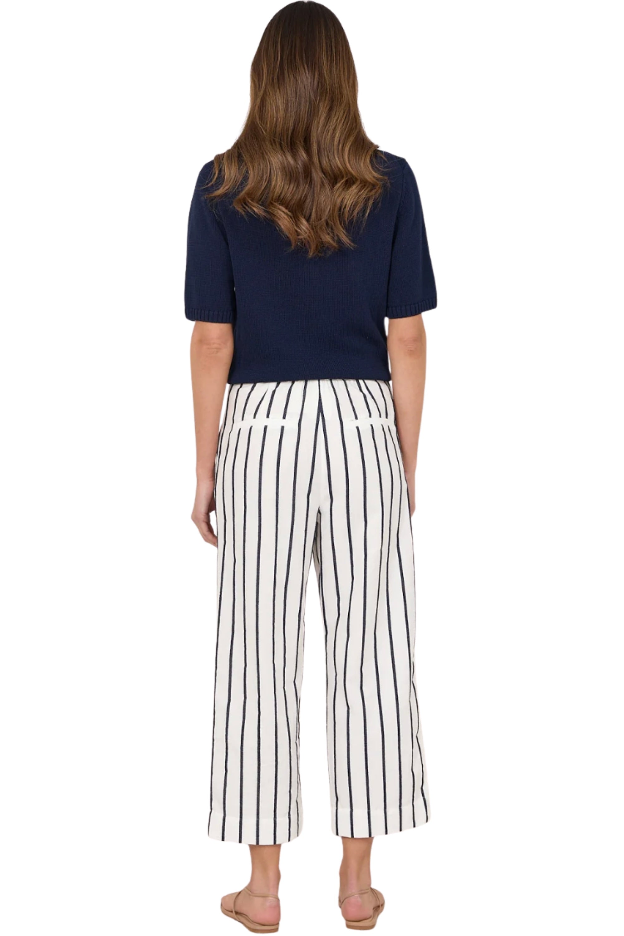 Lyndon Crop Pant - Stripe