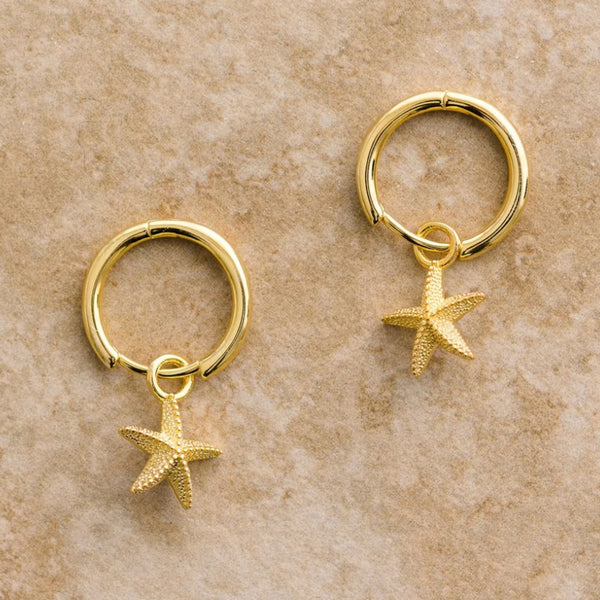 Starfish Earrings - Gold