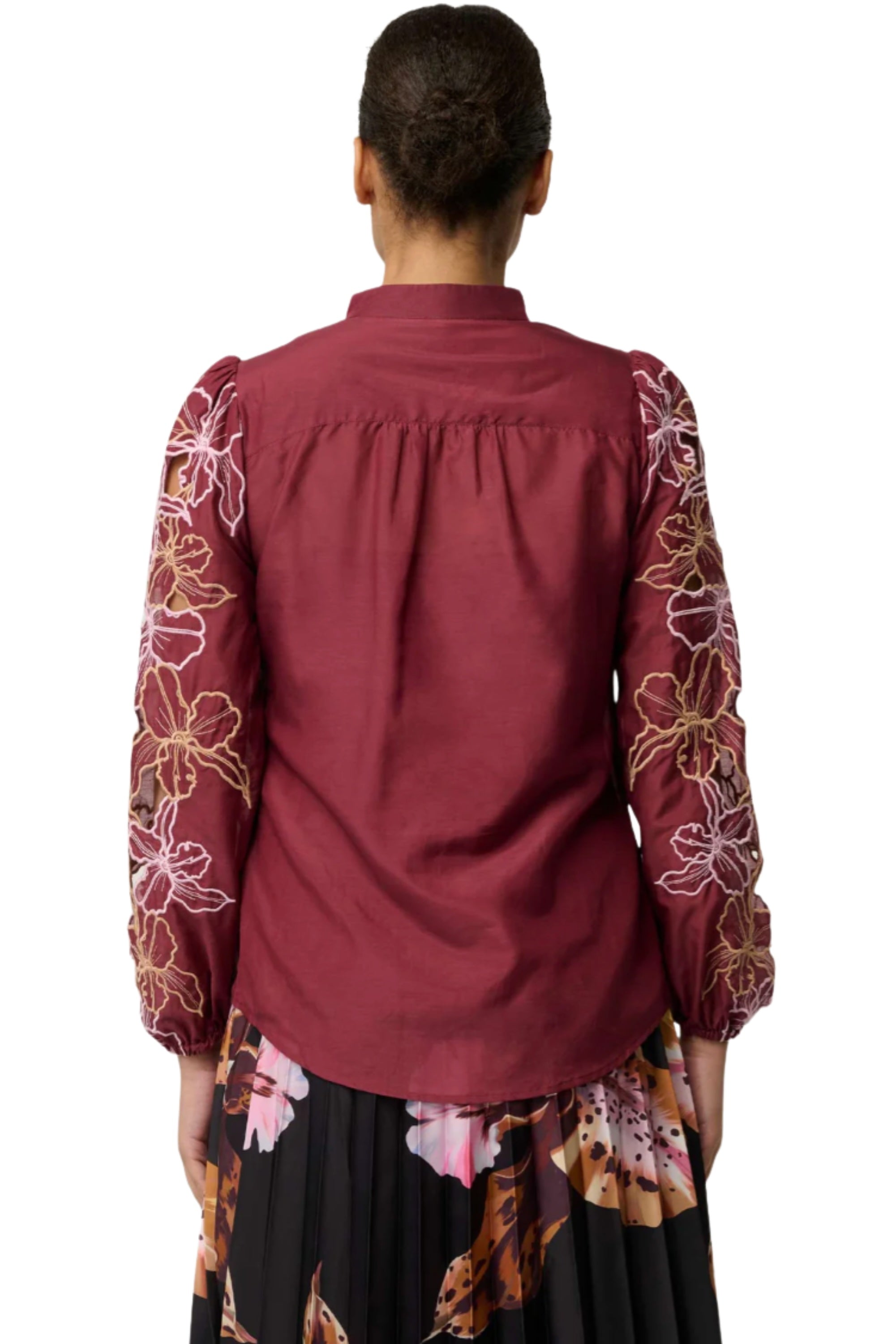 Maren Blouse - Garnet Orchid