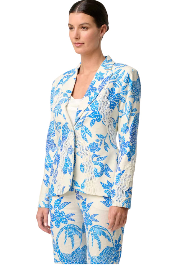 Leandro Blazer - Azure Mosaic