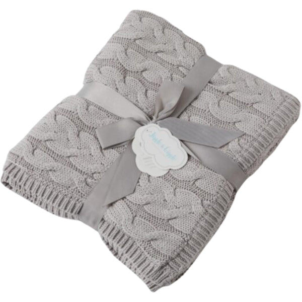 Aurora Baby Blanket - Silver/Cream