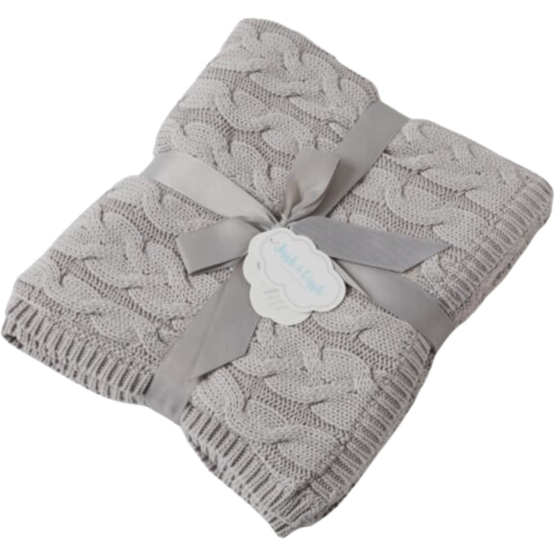 Aurora Baby Blanket - Silver/Cream