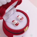 Enchanted Christmas Santa Earrings