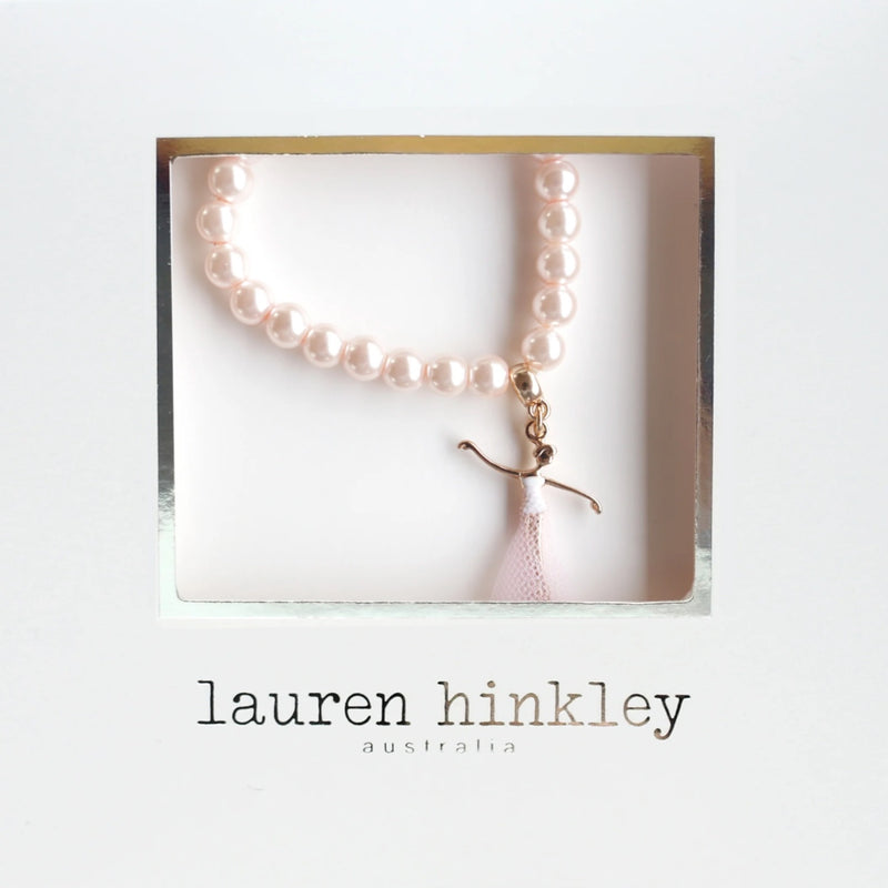 Pink Pearl Bella Ballerina Bracelet