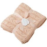 Aurora Baby Blanket - Pink Clay/Cream