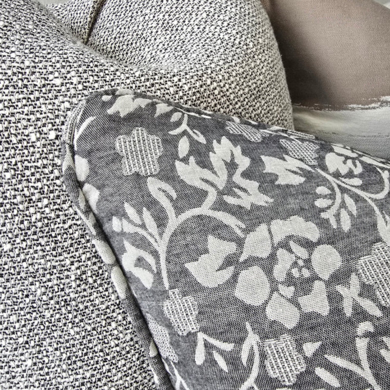 Selene Cushion 50cm - Black/Grey