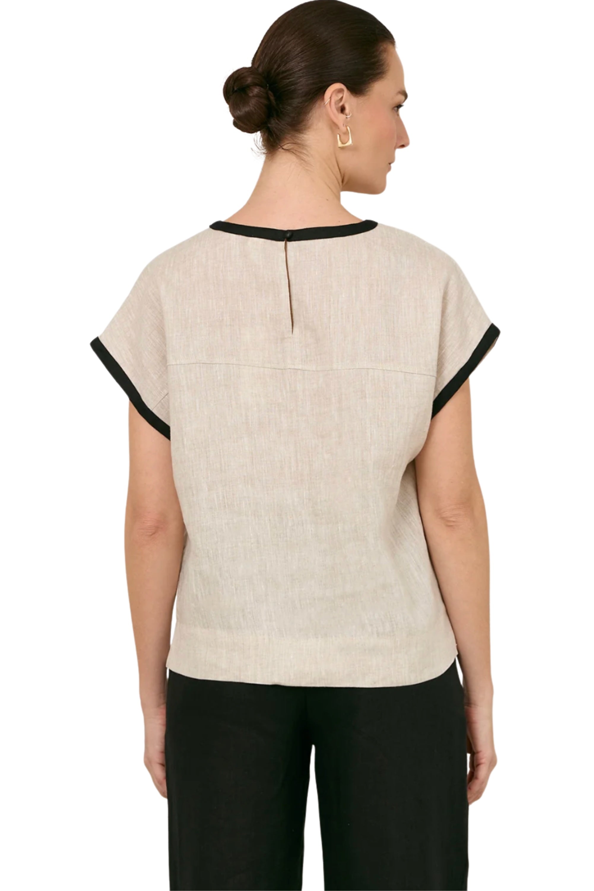 Marlie Linen Top - Natural