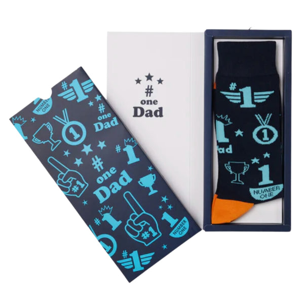 Top Dad Socks - Navy (7-11)