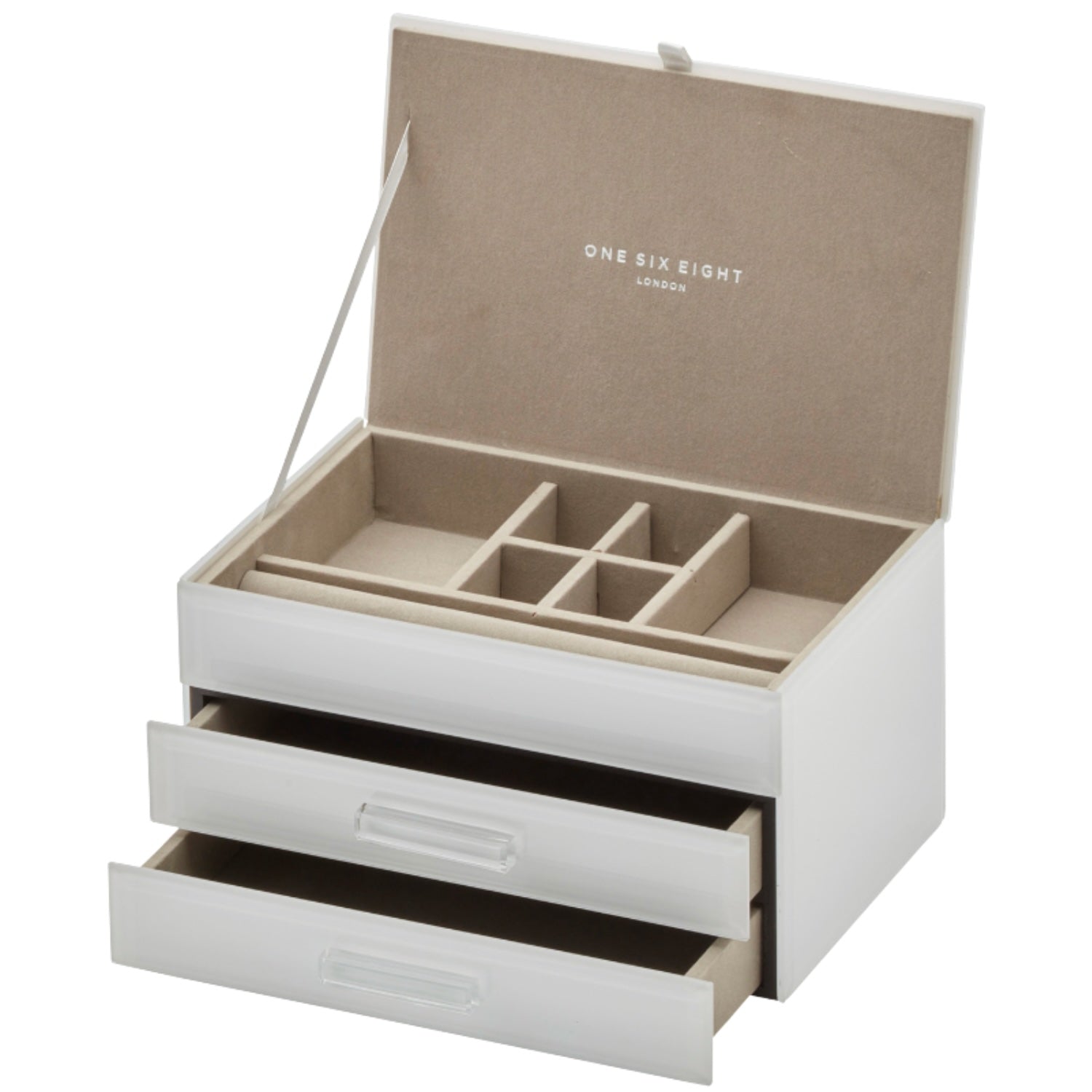 Gabriella White Jewellery Box (M)