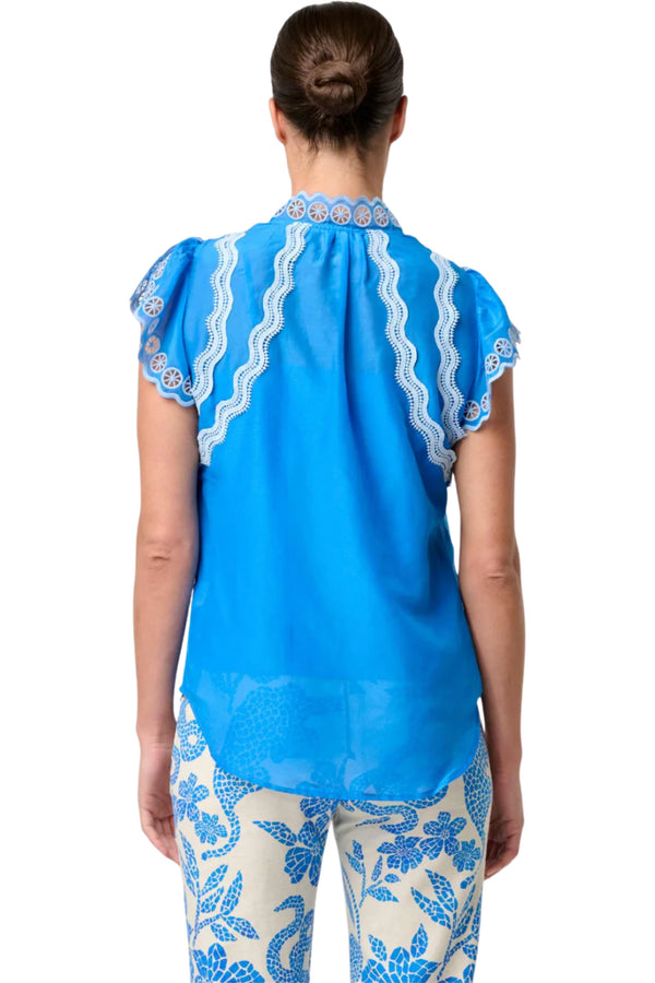 Thalassa Top - Blue Topaz