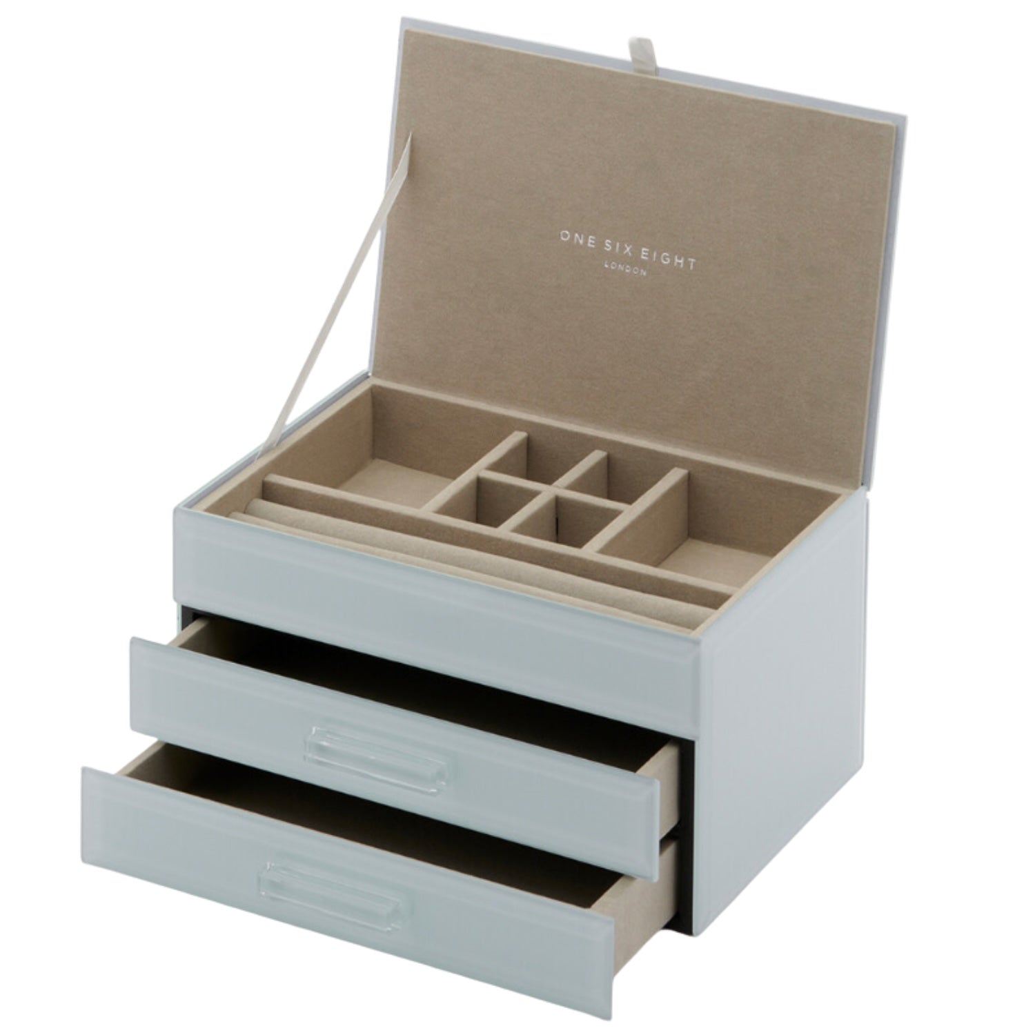 Gabriella Duck Egg Blue Medium Jewellery Box