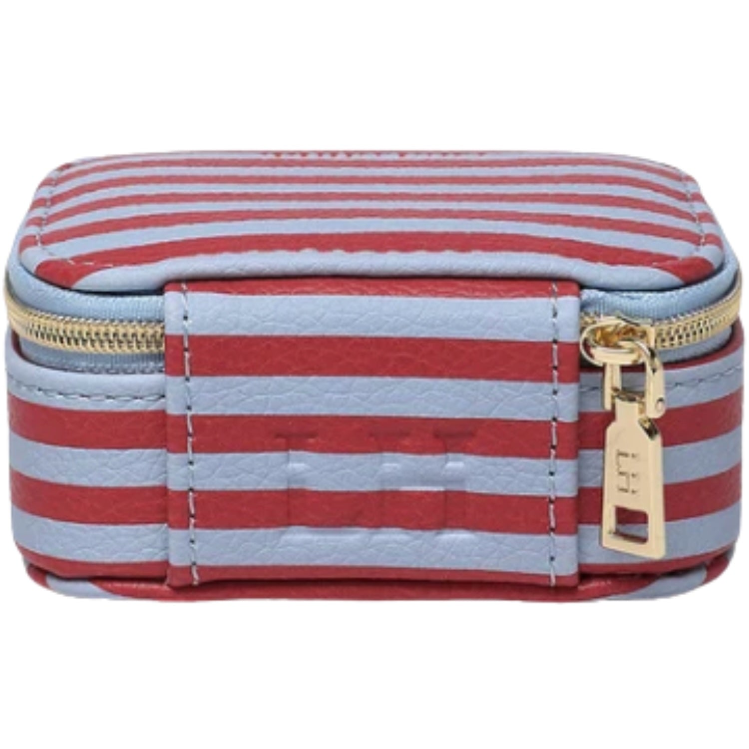 Suzie Stripe Jewellery Box - Red/Blue