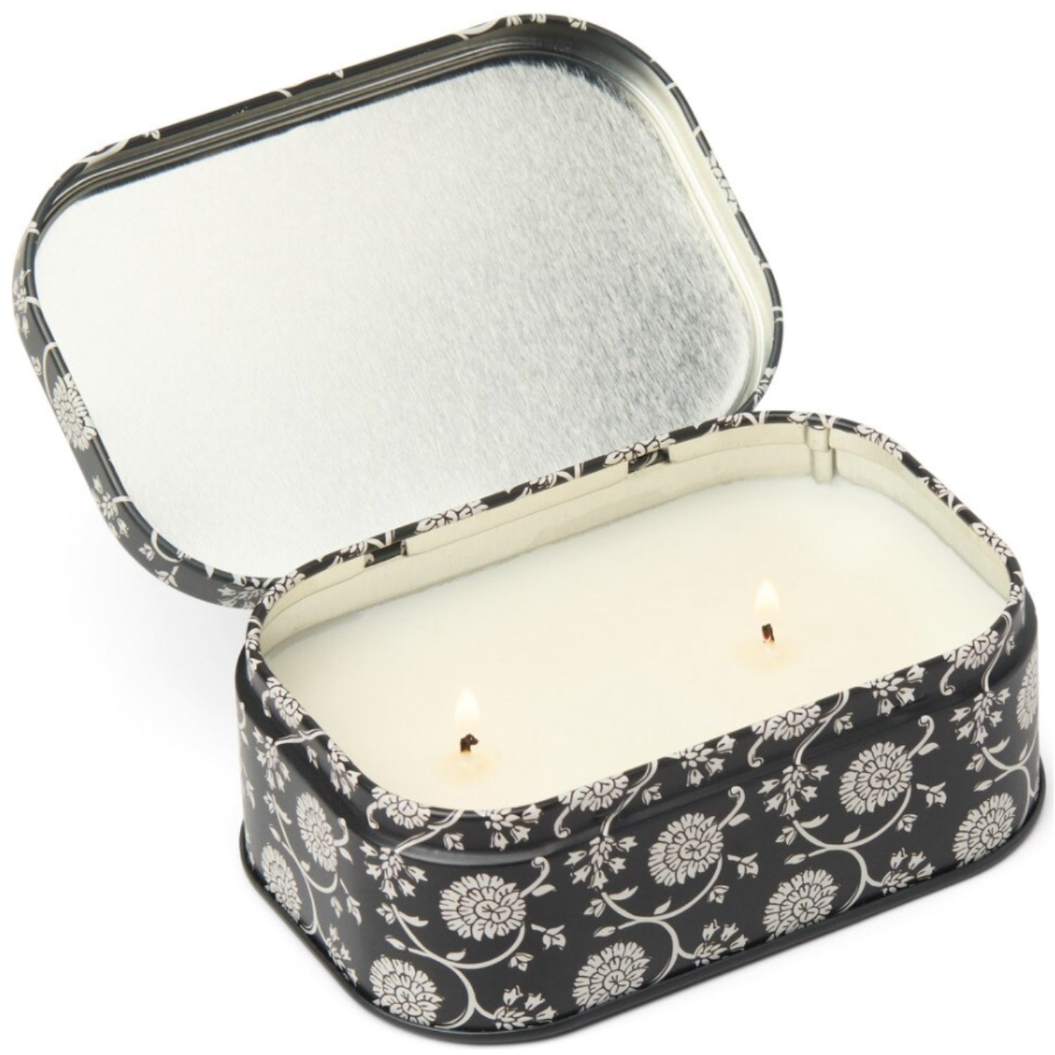 4.5oz Tin Candle - Black & Grey
