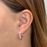 Alannah Hoop Earrings - Silver