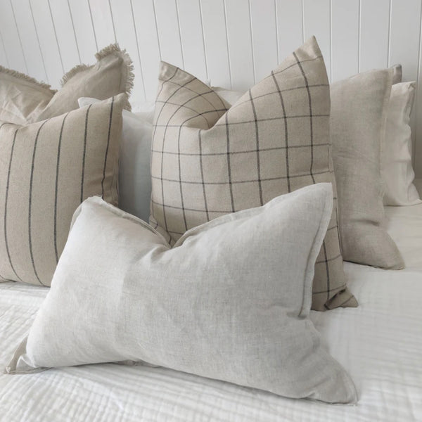 Irish Plaid 55cm Cushion - Black