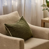 Casey Cushion 40x60cm - Dark Green