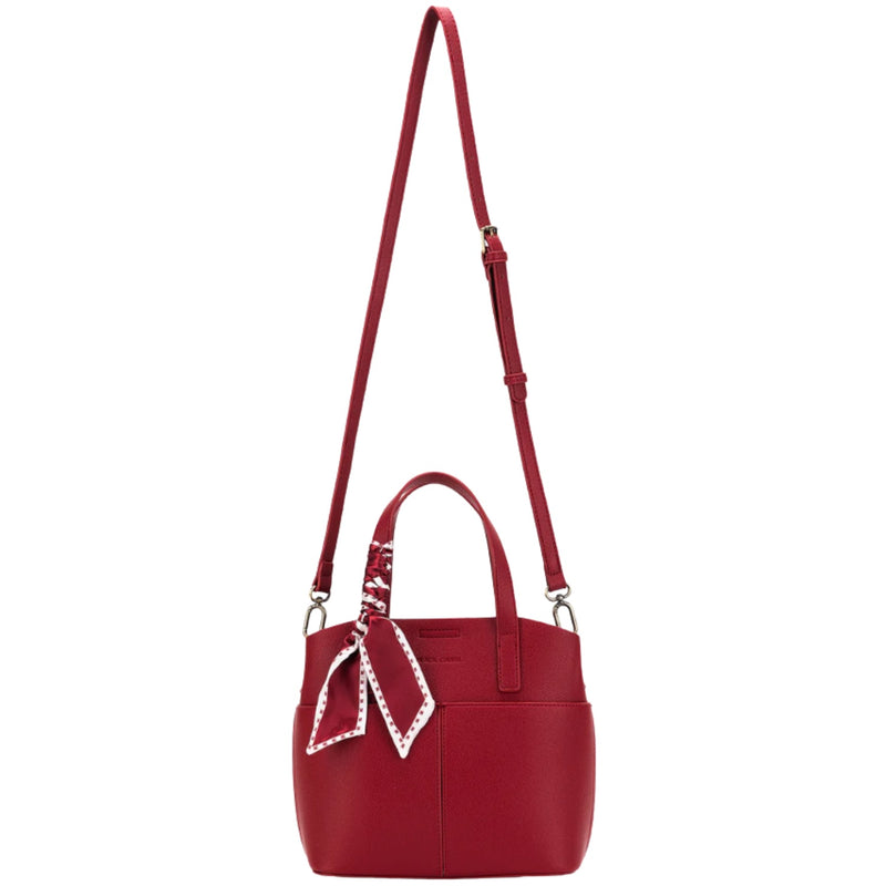 Amelie 2 pc Handbag - Deep Red