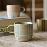 Cat's Pjs Mug - Sage/Blush