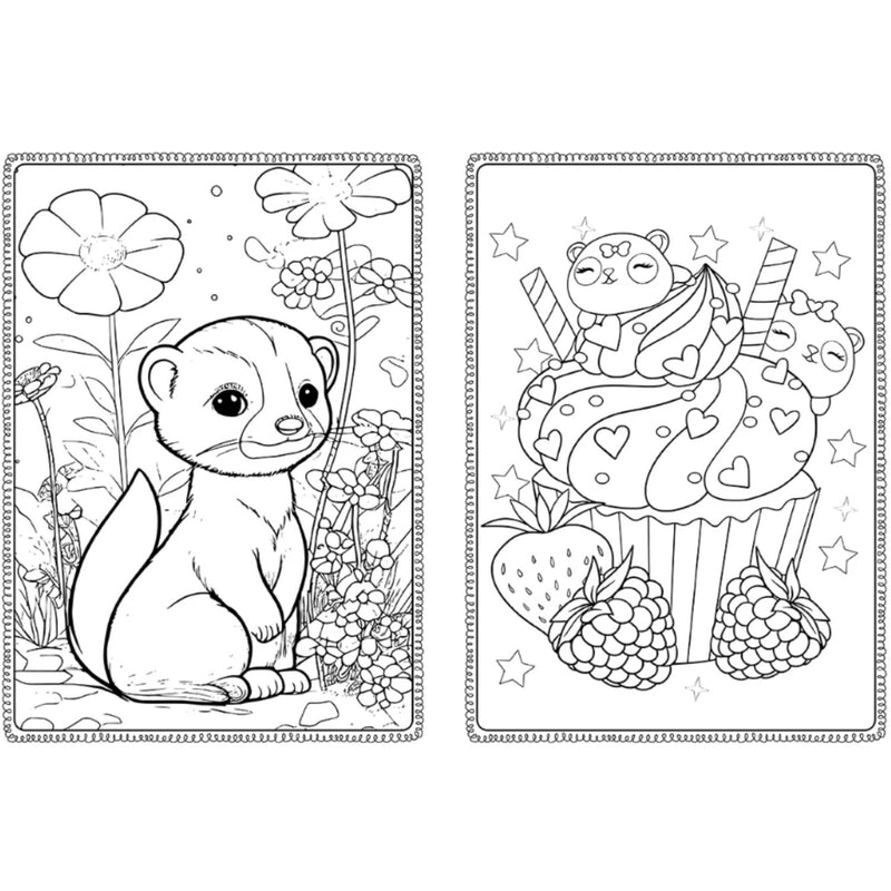 1000 Stickers & Colour - Sweets and Treats