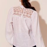 Martha Lace Top - White