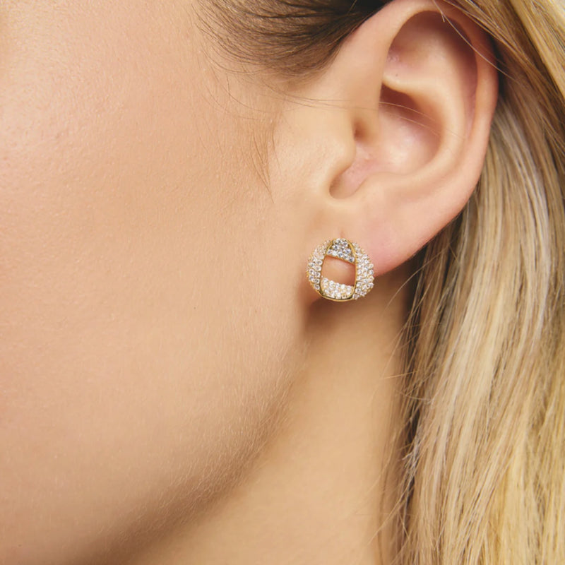 Tyra Stud Earrings - Gold