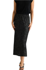 Razzle Skirt - Black Sequin