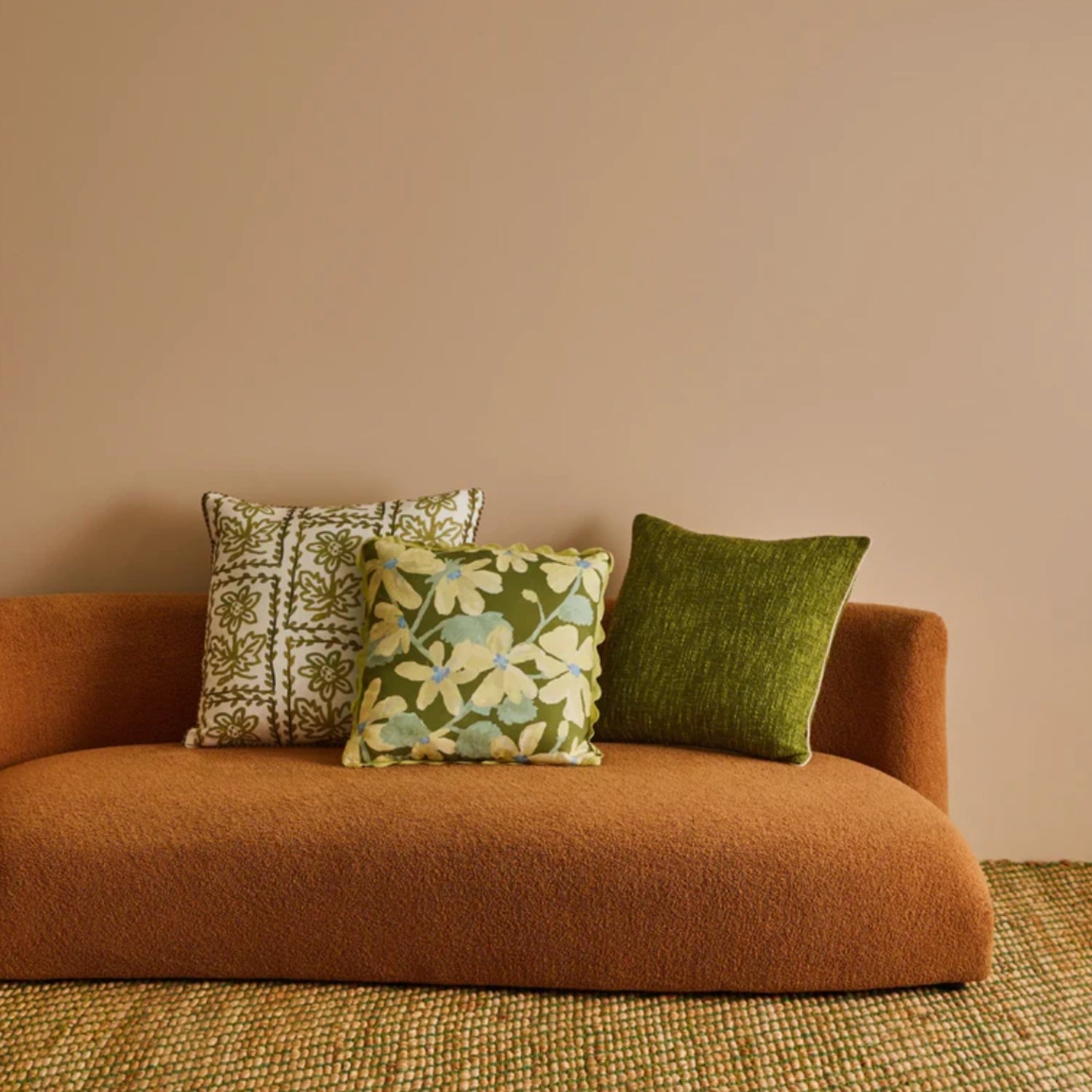 Violet 50cm Cushion - Khaki